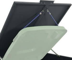 vidaXL Obudowa na 3 kosze na śmieci, antracytowa, 207x79x117 cm 9