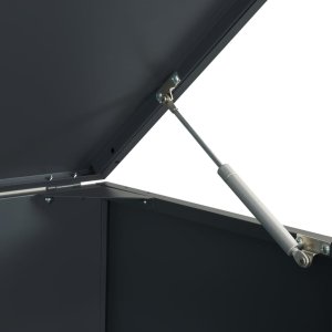 vidaXL Obudowa na 4 kosze na śmieci, antracytowa, 276x79x117 cm 10