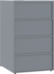 vidaXL Obudowa na 5 koszy na śmieci, szara, 345x79x117 cm, stal 7