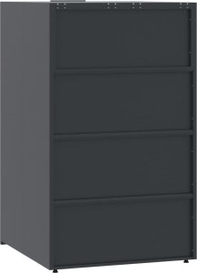 vidaXL Obudowa na 5 koszy na śmieci, antracytowa, 345x79x117 cm 7