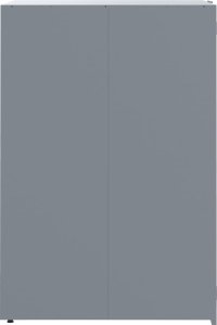 vidaXL Obudowa na 2 kosze na śmieci, szara, 138x79x117 cm, stal 6