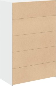 vidaXL Wysoka szafka, biała, 80x42,5x124 cm 6