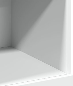 vidaXL Wysoka szafka, biała, 80x42,5x124 cm 8