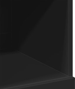 vidaXL Wysoka szafka, czarna, 80x42,5x124 cm 8