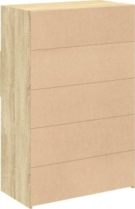 vidaXL Wysoka szafka, dąb sonoma, 80x42,5x124 cm 6