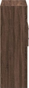 vidaXL Wysoka szafka, brązowy dąb, 80x42,5x124 cm 5