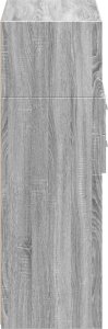 vidaXL Wysoka szafka, szary dąb sonoma, 80x42,5x124 cm 5