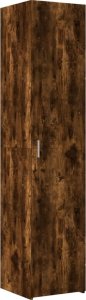 vidaXL Wysoka szafka, przydymiony dąb, 40x42,5x185 cm 2