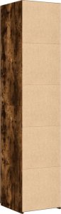 vidaXL Wysoka szafka, przydymiony dąb, 40x42,5x185 cm 6