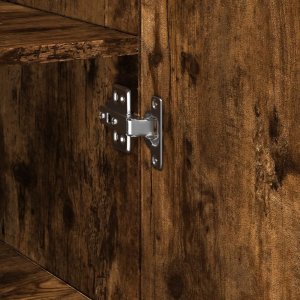 vidaXL Wysoka szafka, przydymiony dąb, 40x42,5x185 cm 8