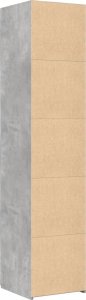 vidaXL Wysoka szafka, szarość betonu, 40x42,5x185 cm 6