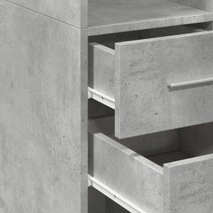 vidaXL Wysoka szafka, szarość betonu, 50x42,5x185 cm 7