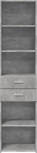 vidaXL Wysoka szafka, szarość betonu, 45x42,5x185 cm 4