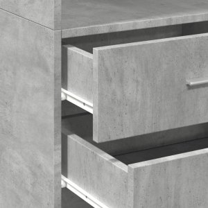 vidaXL Wysoka szafka, szarość betonu, 45x42,5x185 cm 7