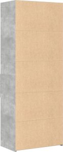 vidaXL Wysoka szafka, szarość betonu, 70x42,5x185 cm 6
