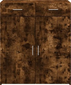 vidaXL Szafka, przydymiony dąb, 80x42,5x93 cm 4
