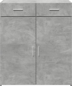 vidaXL Szafka, szarość betonu, 80x42,5x93 cm 4