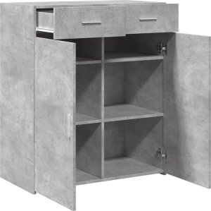 vidaXL Szafka, szarość betonu, 80x42,5x93 cm 7