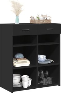 vidaXL Szafka czarna 80x42,5x93 cm 3