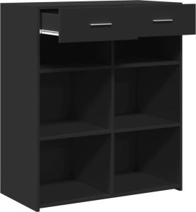vidaXL Szafka czarna 80x42,5x93 cm 7