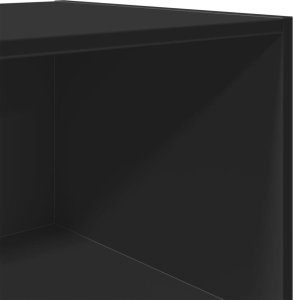 vidaXL Wysoka szafka, czarna, 45x41x185 cm, materiał drewnopochodny 7