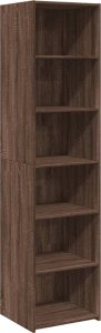 vidaXL Wysoka szafka, brązowy dąb, 45x41x185 cm 2