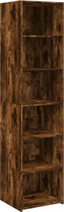 vidaXL Wysoka szafka, przydymiony dąb, 45x41x185 cm 2