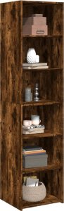 vidaXL Wysoka szafka, przydymiony dąb, 45x41x185 cm 3