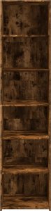 vidaXL Wysoka szafka, przydymiony dąb, 45x41x185 cm 4