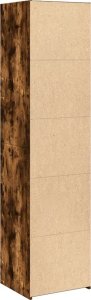 vidaXL Wysoka szafka, przydymiony dąb, 45x41x185 cm 6