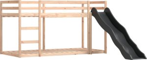 vidaXL Łóżko na antresoli, ze zjeżdżalnią i zasłonkami, 90x190 cm 8