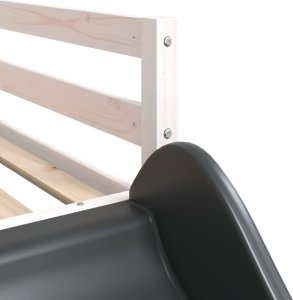 vidaXL Łóżko na antresoli, ze zjeżdżalnią i zasłonkami, 90x190 cm 12