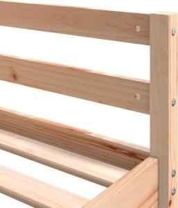 vidaXL Łóżko na antresoli, z biurkiem i drabinką, 140x200 cm, sosnowe 8