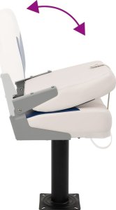 vidaXL Składane siedzisko do łodzi, 2-cz., 41x36x48 cm 9