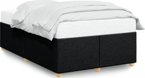 vidaXL Rama łóżka, czarna, 120x190 cm, obita tkaniną 2