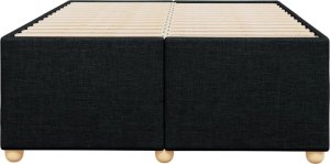 vidaXL Rama łóżka, czarna, 120x200 cm, obita tkaniną 4