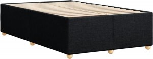 vidaXL Rama łóżka, czarna, 120x200 cm, obita tkaniną 6