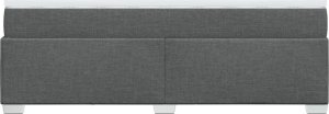 vidaXL Łóżko kontynentalne z materacem, ciemnoszara tkanina 120x200 cm 8
