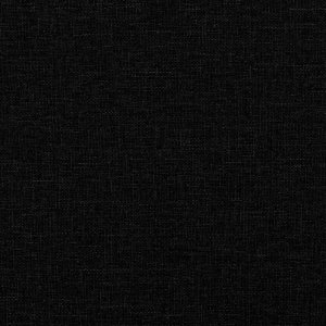 vidaXL Łóżko kontynentalne z materacem, czarne, tkanina, 120x200 cm 11