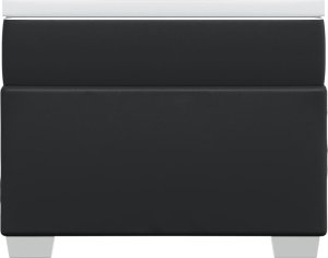 vidaXL Łóżko kontynentalne z materacem czarne 80x200 cm 4