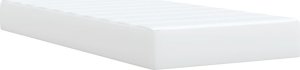vidaXL Łóżko kontynentalne z materacem białe 90x200 cm 6