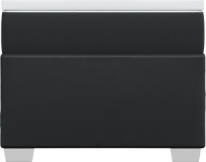 vidaXL Łóżko kontynentalne z materacem czarne 100x200 cm 4