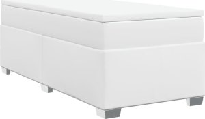 vidaXL Łóżko kontynentalne z materacem białe 90x190 cm 2