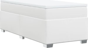 vidaXL Łóżko kontynentalne z materacem białe 90x190 cm 9