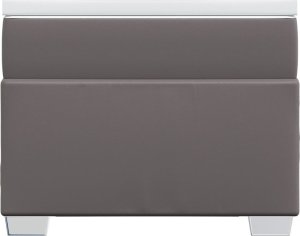 vidaXL Łóżko kontynentalne z materacem szare 90x190 cm 4