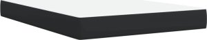 vidaXL Łóżko kontynentalne z materacem czarne 140x190 cm 6