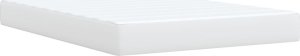 vidaXL Łóżko kontynentalne z materacem białe 140x200 cm 6