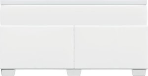 vidaXL Łóżko kontynentalne z materacem białe 160x200 cm 4