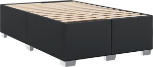 vidaXL Łóżko kontynentalne z materacem czarne 120x190 cm 5