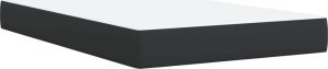 vidaXL Łóżko kontynentalne z materacem czarne 120x190 cm 6